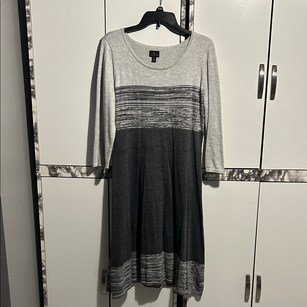Worthington Gray Long Sleeve Dress